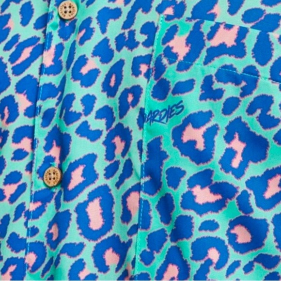 BOARDIES
Lime Leopard Short Sleeve Shirt/ Small - Picture 5 of 5